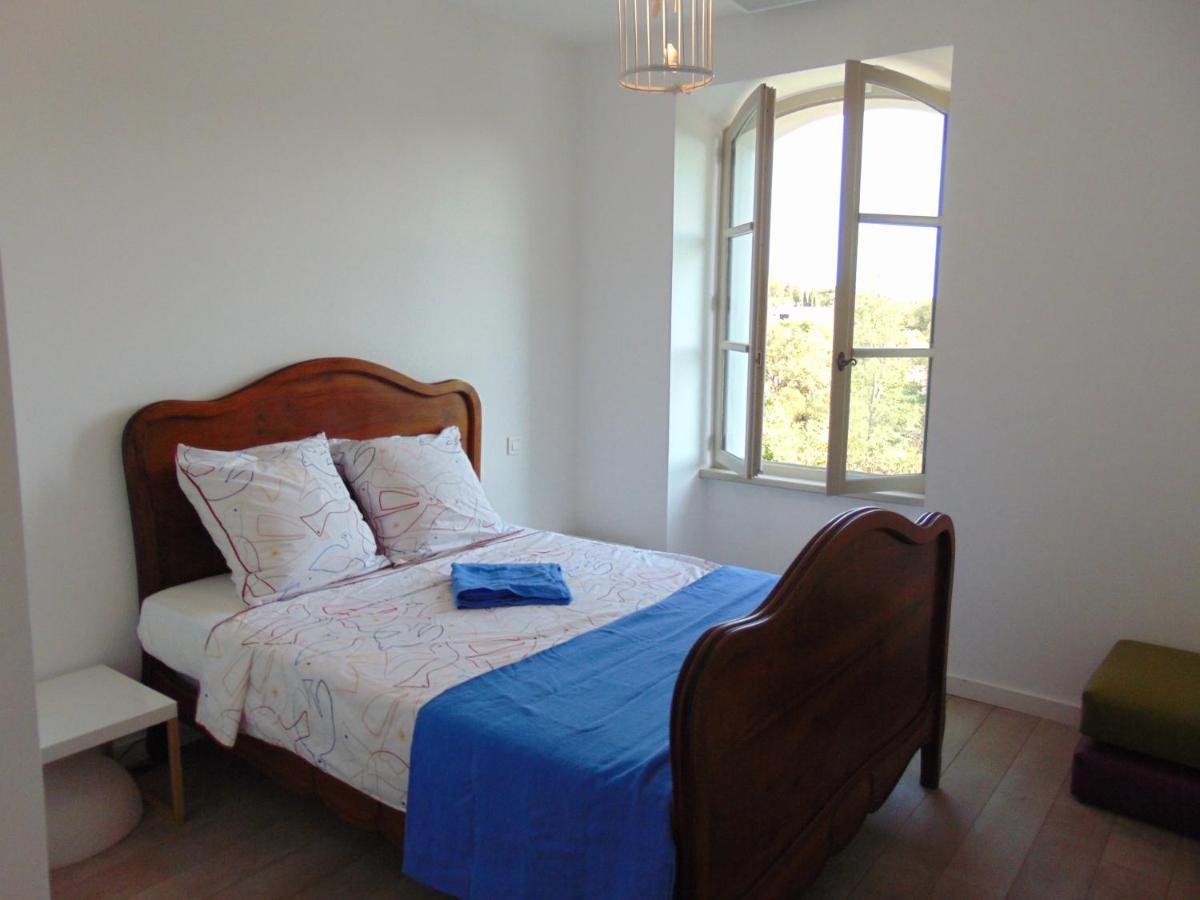 L'Elegante Bastide En Pierre Avec Vue Sur Le Vieux Village De Mougins Eksteriør billede